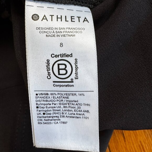 Athleta Black Trekkie Cargo Joggers - Like New - Size 8 - Picture 3 of 10